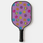 Raquette De Pickleball Super Hippie Paix et douche à fleurs (Verso)