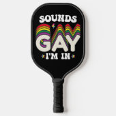 Raquette De Pickleball Super LGBT Pride Sonne Gay I In (Recto)
