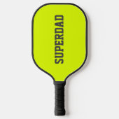 Raquette De Pickleball Super papa en jaune vif (Recto)
