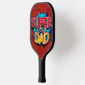 Raquette De Pickleball Super Papa Mustache Grunge moderne (Gauche)