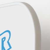 Raquette De Pickleball Super Star with sunglasses and mustache (Détail gauche)