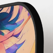 Raquette De Pickleball Superhero Anime rouge et bleu (Détail gauche)