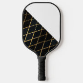 Raquette de Pickleball sur mesure demi-grille doré (Recto)