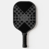 Raquette de Pickleball sur mesure Noir & Gris (Recto)