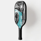 Raquette De Pickleball Surface Current – Abstract Flow & Structure Pickle (Gauche)