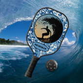 Raquette De Pickleball Surfing Ocean Waves
