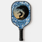 Raquette De Pickleball Surfing Ocean Waves (Recto)