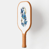 Raquette De Pickleball Symbol Infinity of Blue Morpho Butterflies (Gauche)