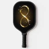 Raquette De Pickleball Symbole d'infini doré (Verso)