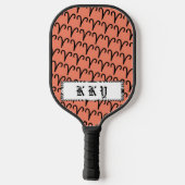 Raquette De Pickleball Symbole Zodiac Aries Standard par Kenneth Yoncich (Verso)