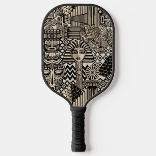 Raquette De Pickleball Symboles historiques anciens Style de tatouage