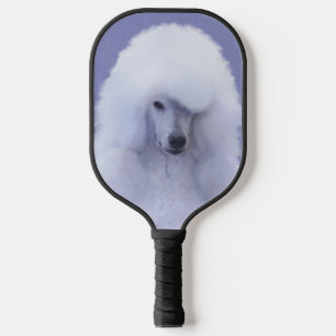 Raquette De Pickleball Tableau blanc standard de caniche - Art original d