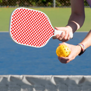 Raquette De Pickleball Tableau de bord classique rouge et blanc par STayl