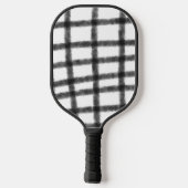Raquette De Pickleball tableau de contrôle noir jaune ajouter nom date an (Verso)