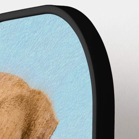 Raquette De Pickleball Tableau Rhodesian Ridgeback - Art Chien original (Détail gauche)