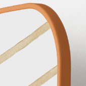 Raquette De Pickleball Tan et blanc Monogramme moderne (Détail gauche)