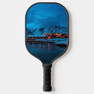 Raquette De Pickleball Tapis de pickleball du village nordique Crépuscule