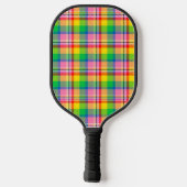 Raquette De Pickleball Tartan vert rose (Verso)