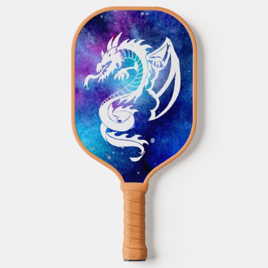Raquette De Pickleball Tatouage Dragon Espace Blanc (Recto)