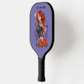 Raquette De Pickleball Tatouages de femme rousse (Gauche)