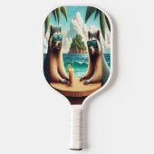 Raquette De Pickleball Tea Party Raccoon (Verso)