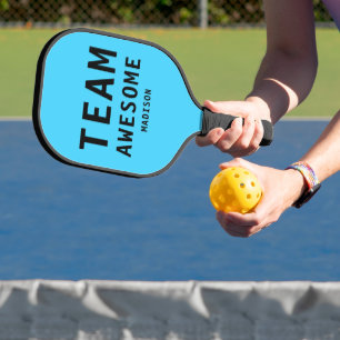 Raquette De Pickleball Team Awesome Funny Sports Simple Typographie Nom