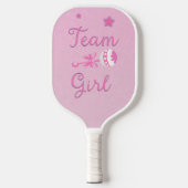 Raquette De Pickleball Team Girl with Baby Rattle Genre Reveal (Recto)