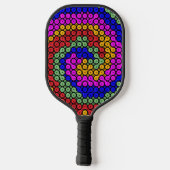 Raquette De Pickleball teintes interconnectées Abstraites (Verso)