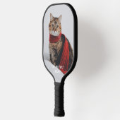 Raquette De Pickleball Texte photo personnalisé Créez votre propre person (Gauche)