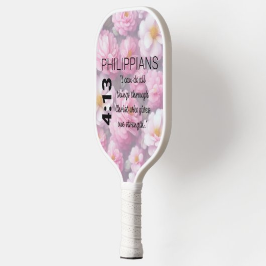 Raquette De Pickleball Texte Verse Philippians Pickleball Paddle (Gauche)