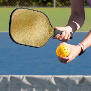 Raquette De Pickleball Texture brillante or iridescente