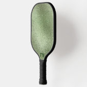 Raquette De Pickleball Texture brillante vert clair et irisée (Gauche)