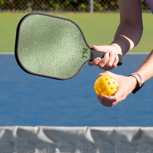 Raquette De Pickleball Texture brillante vert clair et irisée (Insitu)