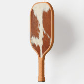 Raquette De Pickleball texture Brown et blanche de la vache (Gauche)