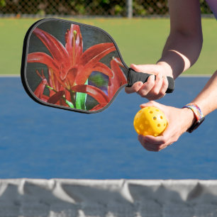 Raquette De Pickleball Texture de Lily-rouge par Shirley Taylor