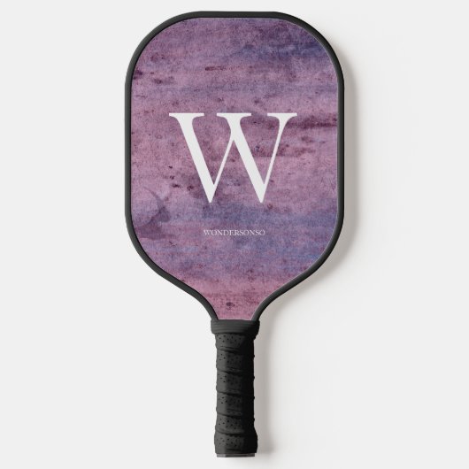 Raquette De Pickleball Texture de mur rétro violet (Recto)