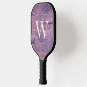 Raquette De Pickleball Texture de mur rétro violet (Gauche)
