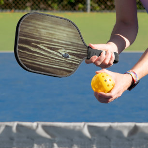 Raquette De Pickleball Texture du grain de bois par Shirley Taylor