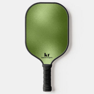 Raquette De Pickleball Texture minimaliste d'Iridescente verte