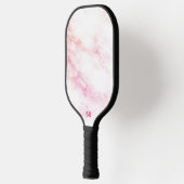 Raquette De Pickleball Texture personnalisée en marbre rose pâle (Gauche)