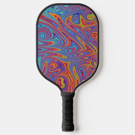 Raquette De Pickleball textures psychodeliques (Recto)