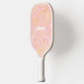 Raquette De Pickleball The Pink Tangerine Retro Pickleball Paddle (Gauche)