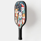 Raquette De Pickleball Thème de Noël Animaux mignons (Gauche)