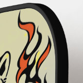Raquette De Pickleball TIGRE DE PICKLEBALL AVEC FLAMES do-it-yourself INI (Détail gauche)