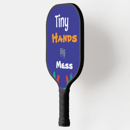 Raquette De Pickleball Tiny Hands Big Mess Kids Art (Gauche)