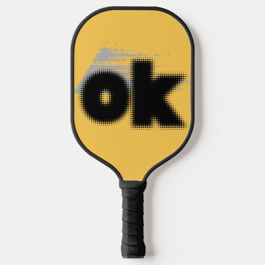 Raquette De Pickleball Titre : "OK Vibes - Simple & Bold" (Recto)