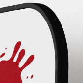 Raquette de Pickleball Tomato Red Splatter – Perso (Détail gauche)