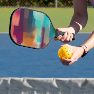 Raquette De Pickleball Tonalité rétro colorée mélange