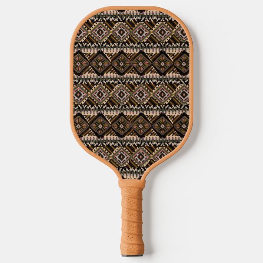 Raquette De Pickleball Tons Terre Brown Style Tissu Boue (Recto)