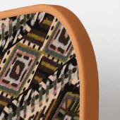 Raquette De Pickleball Tons Terre Brown Style Tissu Boue (Détail gauche)